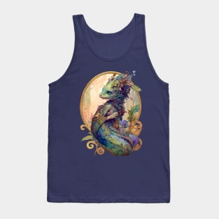 Art Nouveau Fantasy Anthropomorphic Seahorse Tank Top